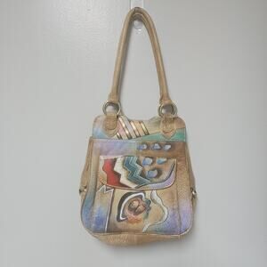 BIACCI handpainted leather purse never used